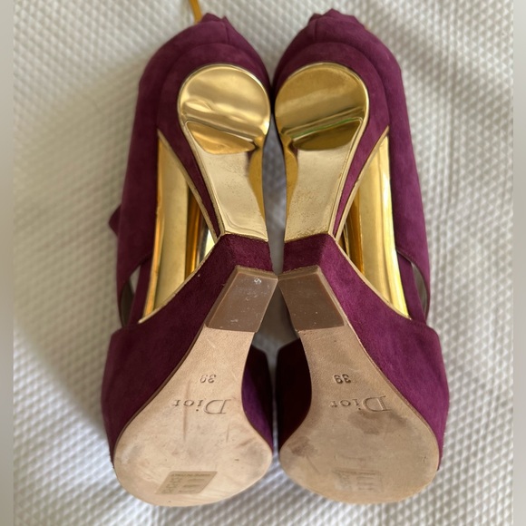 Christian Dior Suede Purple Sandals Size: EU 39 - Picture 8 of 10